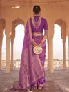 Sagarika By Ast Rich Silk Blend Zari Weaving Border Saree